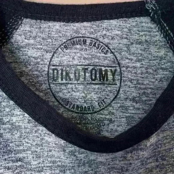 Dikotomy T Shirt Short Sleeve Standard Fit Premium Basic Men - Picture 2 of 4